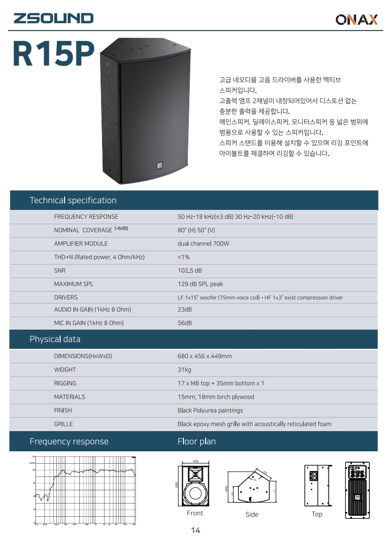R15P ‹ 제트사운드 코리아